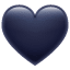 Siyah kalp emoji