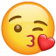 Öpücük gönderen emoji