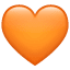 Turunç kalp emoji