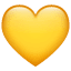 Sarı kalp emoji U+1F49B