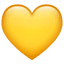 Sarı kalp emoji