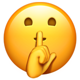 Sus işareti yapan yüz