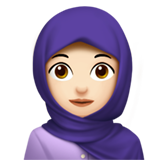 başörtülü kadın: açık cilt tonu