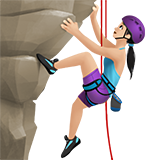 dağcı kadın: açık cilt tonu