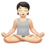 lotus pozisyonundaki kişi: açık cilt tonu