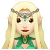 kadın elf: açık cilt tonu