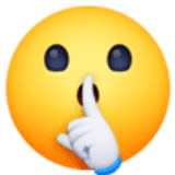 Sus işareti yapan yüz - Facebook