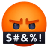 Ağzında semboller olan yüz - Facebook