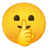Sus işareti yapan yüz - Noto Color Emoji