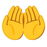 Iki avuç açık - Noto Color Emoji