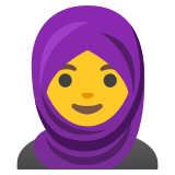 Başörtülü kadın - Noto Color Emoji