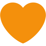 Turuncu kalp - Twitter / X