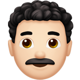 erkek: açık cilt tonu kıvırcık saç