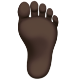 ayak: koyu cilt tonu