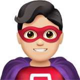 erkek süper kahraman: açık cilt tonu