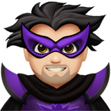 erkek süper kötü: açık cilt tonu