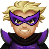 erkek süper kötü: orta açık cilt tonu