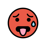 Kızarmış yüz - OpenMoji