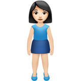 ayakta duran kadın: açık cilt tonu