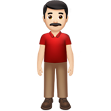 ayakta duran erkek: açık cilt tonu