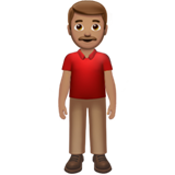 ayakta duran erkek: orta cilt tonu