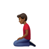 diz çöken erkek: orta koyu cilt tonu