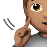 işitme engelli kişi: orta cilt tonu