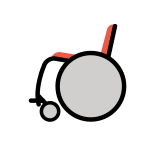 Tekerlekli sandalye - OpenMoji