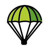 Paraşüt - OpenMoji