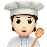 aşçı: açık cilt tonu