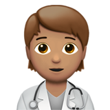 sağlık çalışanı: orta cilt tonu