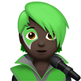 şarkıcı: koyu cilt tonu