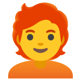 Yetişkin: kızıl saç - Noto Color Emoji