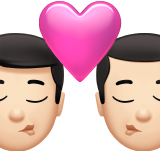 öpücük: erkek erkek açık cilt tonu