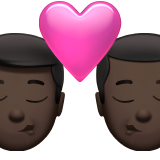 öpücük: erkek erkek koyu cilt tonu