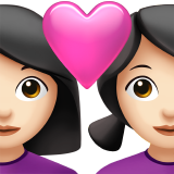 kalpli çift: kadın kadın açık cilt tonu