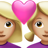 kalpli çift: kadın kadın orta açık cilt tonu