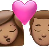 öpücük: kadın erkek orta cilt tonu