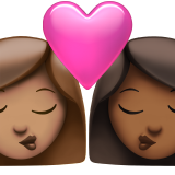 öpücük: kadın kadın orta cilt tonu orta koyu cilt tonu