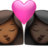 öpücük: kadın kadın orta koyu cilt tonu koyu cilt tonu