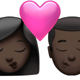 öpücük: kadın erkek koyu cilt tonu