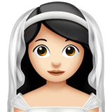 duvaklı kadın: açık cilt tonu