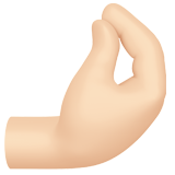 kıstırma hareketi yapan parmaklar: açık cilt tonu