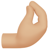 kıstırma hareketi yapan parmaklar: orta açık cilt tonu