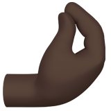 kıstırma hareketi yapan parmaklar: koyu cilt tonu