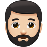 erkek: açık cilt tonu sakal