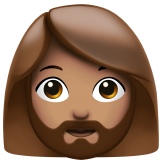 kadın: orta cilt tonu sakal