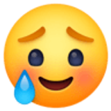 Gözü yaşlı gülümseyen yüz - Facebook