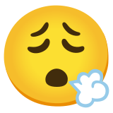 Nefes veren yüz - Noto Color Emoji