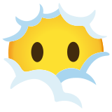Bulutlardaki yüz - Noto Color Emoji